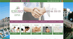 Desktop Screenshot of getbackhealth.ie